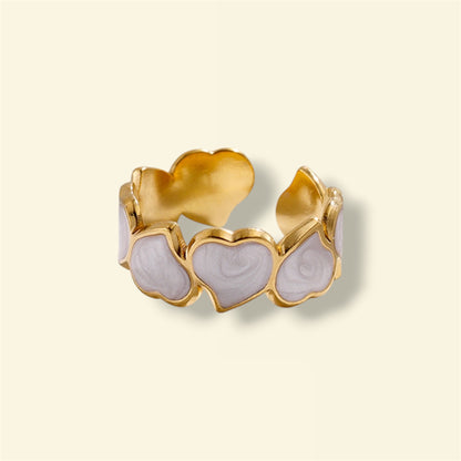 ANILLO WHITE HEARTS